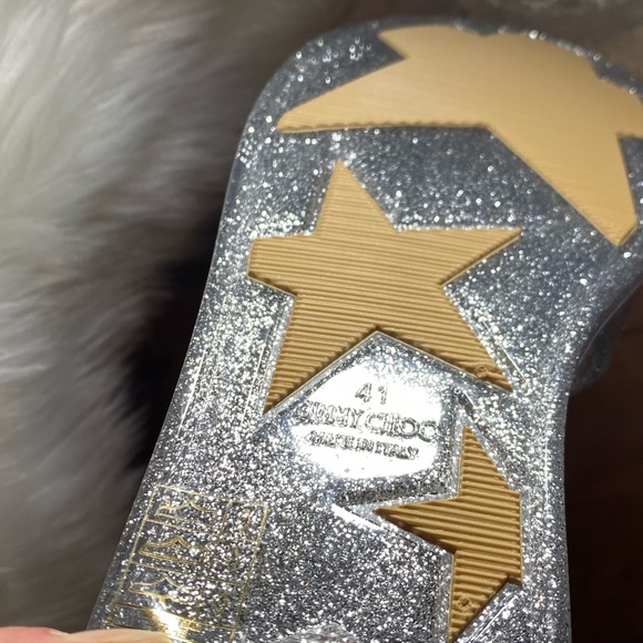 💜NIB💜Jimmy Choo Lance Jelly Glitter Sandal - Picture 12 of 16